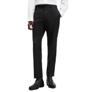 AllSaints Tisbury Straight Fit Tab Waist Trouser - Black 36
